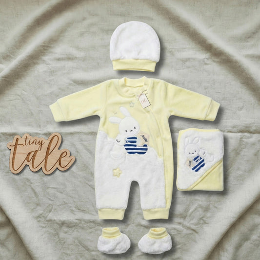 بوكس طقم حديثي الولادة Tiny Tale 100% قطن مع تعقيم بالبخار | هدية المولود الجديد 0 - 9 شهور